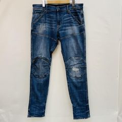 G-STAR RAW モタック 3Dスキニー蛇腹バイカーデニムパンツ ストレッチ 