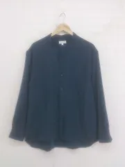 ◇ Nilway ニルウェイ バンドカラー 長袖 シャツ サイズL ネイビー メンズ P  【1303070009829】のサムネイル