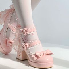 ROJITA ハートビジューリボン厚底シューズ ☆サイズ37☆¥10,300円 