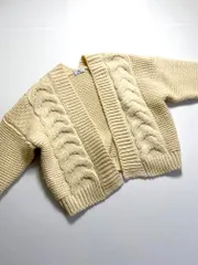 URBAN RESEARCH Sonny Label アーバンリサーチサニーレーベル 定価8140円 ケーブルニットガウン カーディガン sizeF/アイボリー ■■レディース