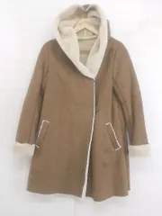 ■ CLOCHE クロシェ 裏ボアファー 長袖 コート サイズ02 キャメル レディース E  【1303140011813】のサムネイル