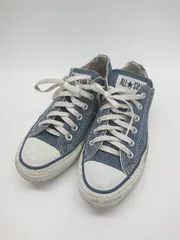 ◇ CONVERSE コンバース ブランドロゴ　紐調節　シンプル スニーカー サイズ24.5 ネイビー系 レディース E  【1303160002686】のサムネイル