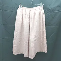◇ 新品 E hyphen world gallery ジョーゼット ワイド スカーチョ キュロット フリーサイズ ピンク ベージュ レディース E  【1303290012999】のサムネイル