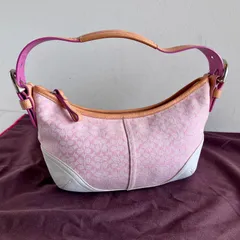Vintage Coach y2k Mini Soho Shoulder Bag Baby Pink Small Signature