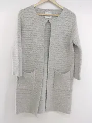 ◇ ROPE PICNIC ロペピクニック 長袖 ニット カーディガン サイズ38 グレー系 レディース E  【1304050011900】