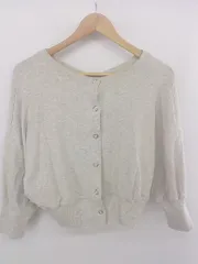 ◇ willfully ウィルフリー Vネック 前後2way 七分袖 トレーナー カットソー サイズF グレー系 レディース E  【1304050011665】のサムネイル