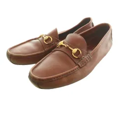 グッチ GUCCI ホースビットローファー レザー 10.5M 茶 ブラウン /SS ■OS ■GY53