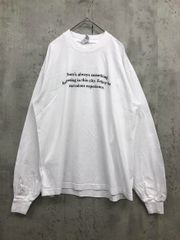 名作】ALWAYS OUT OF STOCK ロンT メッセージプリント - メルカリ