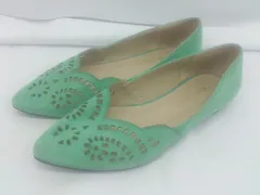 ◇ LibertyDoll リバティードール ポインテッドトゥ フラット パンプス シューズ サイズM グリーン レディース E  【1304100009970】のサムネイル
