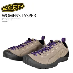 [レディース サイズ] KEEN (キーン) WOMENS JASPER (ウィメンズ ジャスパー) ローカット スニーカー クライミング コンフォート アウトドア シューズ キャンプ フェス カジュアル 普段履き (グレージュ/パープル) 1026259