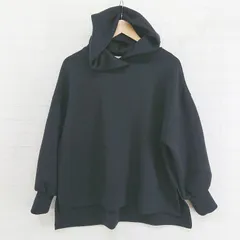◇ mysty woman ミスティウーマン ストレッチ 長袖 プルオーバー パーカー サイズF ブラック系 レディース E  【1304140022557】のサムネイル
