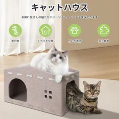 猫ちゃんの隠れ家】猫型入口 キャットハウス 壁掛け＆置き型対応☆完成