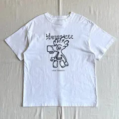 archive　アーカイブ古着　Hangoverz　ハングオーバーズ　STAY THIRSTY　半袖グラフィックTシャツ　白T　キャラクター　ビッグプリント　ボックスシルエット　ホワイト　M　青木りお　コムドット　ストリート　スケーター　B-BOY　sk8