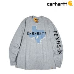 カーハート 長袖 ロンT US 袖ロゴ テキサス(2XL)グレー①181218 - メルカリ