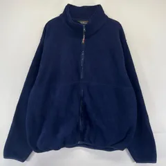 古着 エルエルビーン L.L.Bean ジャケット フリースジャケット フルジップ アウトドア 大きいサイズ XL  ネイビー系 レディースのサムネイル