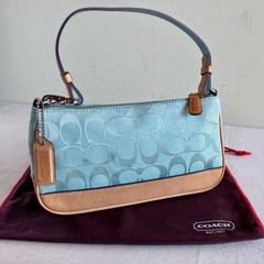 COACH コーチ アクセサリーポーチ 6371 シグネチャー ブルー - メルカリ