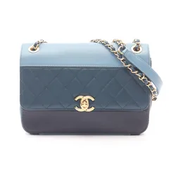 シャネル CHANEL ショルダーバッグ マトラッセ AS0949 ブルー/ネイビー ラムスキン（羊革） マトラッセ チェーンショルダー レディース Used A