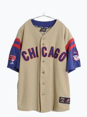 90s~00s MLB CHICAGOベースボールシャツ ゲームシャツ 古着 - メルカリ