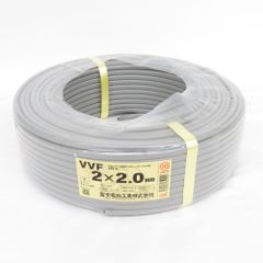 協和電線VVFケーブル2.0mm2芯100 m未使用 - メルカリ