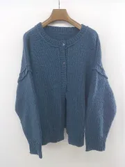 ◇ tiptop ティップトップ 2WAY 長袖 ニット カーディガン ベスト サイズF ネイビー レディース E  【1305090003351】