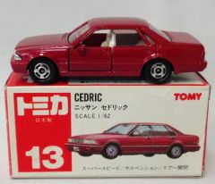 トミカ赤箱 日本製 日産セドリック - メルカリ