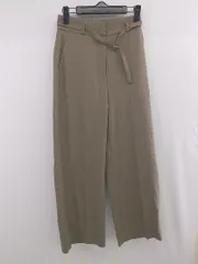 ◇ ◎ NATURAL BEAUTY BASIC スラックス ワイド パンツ サイズ縦M 横S- グレージュ レディース P  【1307110001446】