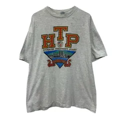 90s USA製 Hanes 半袖 プリントTシャツ XL グレー ヘインズ プルオーバー 90年代 ビッグプリント カットソー 夏物 a805-5616のサムネイル