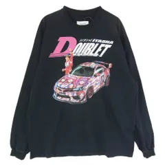doublet ダブレット 25SS 25SS81WM22 ITASHA PRINT L／S T-SHIRT 痛車 プリント 長袖 Tシャツ カットソー ブラック系 L【中古】のサムネイル