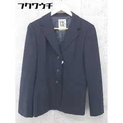 ◇ MK MICHEL KLEIN エムケーミッシェルクラン シングル 3B 長袖 テーラードジャケット ネイビー レディース 【中古】 【1002798452589】のサムネイル