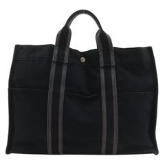 ⭐︎HERMES エルメス トートバッグ キャンバス 黒 - メルカリ