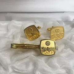 菊紋　二重橋　タイピン　カフス　菊花紋　皇居　　ネクタイピン　コレクション　タイピン　メンズ　ビジネス　紳士　正装　フォーマル　パーティー　婚礼