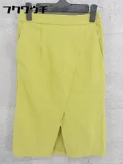 ◇ SENSE OF PLACE URBAN RESEARCH ウエストゴム スリット 膝下丈 タイト スカート サイズ36 イエロー系 レディース 【中古】 【1002798911420】