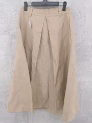 ◇ merlot メルロー ウエストゴム ロング フレア スカート  ベージュ レディース  【中古】 【1002799122030】のサムネイル