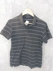 ◇ JUNMEN ジュンメン ボーダー 半袖 ポロシャツ ブラック系 # 1002799398466 【中古】 【1002799398466】のサムネイル
