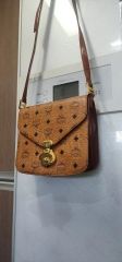 激レア 希少 MCM クロコ型押しフラップ レザートップハンドル 2WAY 