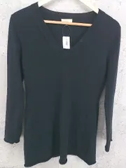 ◇ Otto オットー 長袖 ミニ ニット ワンピース M ブラック レディース 【中古】 【1002799480789】のサムネイル