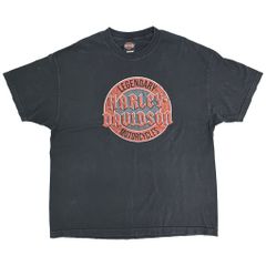 HARLEY DAVIDSON ハーレーダビッドソン 半袖Ｔシャツ 大きいサイズ モーターサイクル ブラック(メンズ XX-LARGE)中古 古着 Y0981