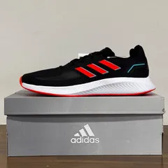 [27.5cm] adidas アディダス メンズ ランニングシューズ スニーカー コアランナー CORERUNNER / H04539 ブラック × ソーラーレッド 軽量 ランシュー