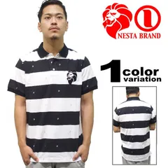 NESTA BRAND ネスタブランド ポロシャツ 半袖 / LION DOT BORDER POLO SHIRTS [PL1502SM]のサムネイル