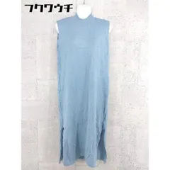 ◇ titivate ティティベイト モックネック ノースリーブ ロング ニット ワンピース サイズS ブルー レディース 【中古】 【1101190003921】のサムネイル