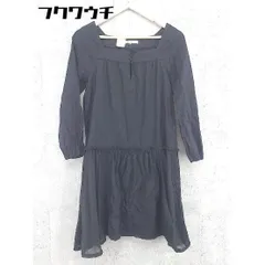 ◇ shuca GLOBALWORK シュカグローバルワーク 長袖 ミニ ワンピース サイズM ブラック レディース 【中古】 【1101200010024】のサムネイル