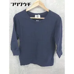 ◇ nano universe ナノ ユニバース 七分袖 トレーナー サイズF ネイビー レディース 【中古】 【1101210007113】