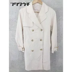 ◇ ◎ MAJESTIC LEGON マジェスティックレゴン ウエストリボン付 長袖 トレンチ コート サイズM アイボリー レディース 【中古】 【1101210005416】のサムネイル
