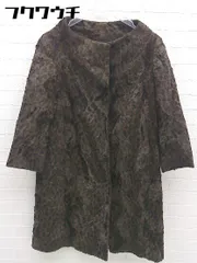 ■ foundfles ファウンドフレス 豹柄 レオパード 長袖 コート サイズ36 ブラウン系 レディース  【中古】 【1101220000722】