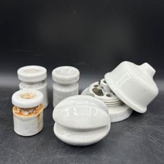 陶器製 碍子 ガイシ 昭和レトロ 古民家 アンティーク 11点 まとめ売り