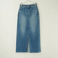 定価2.8万 YANUK ヤヌーク remake long skirt リメイク ロング スカート デニム スリット ストレッチのサムネイル