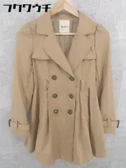 ◇ ◎ dazzlin ダズリン ウエストリボン付 長袖 トレンチ コート サイズS ベージュ レディース 【中古】 【1101270005050】のサムネイル