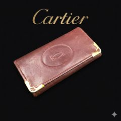 Cartier カルティエ マストライン 4連キーケース ボルドー ゴールド