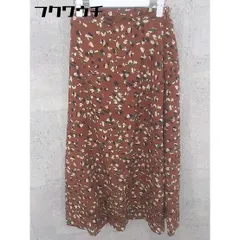 ◇ merlot メルロー ロング フレア スカート ブラウン系 レディース 【中古】 【1101280006498】のサムネイル