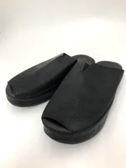 antiqua アンティカ トレーニング 合皮 美姿勢 お洒落×体幹 サンダル sizeL/黒 ■◆ レディース